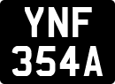 License plate of the United Kingdom, 1963 year system