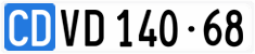 License plate of Switzerland, Diplomatic