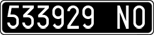 License plate of Italy, Cars (1927 year series)