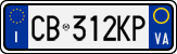 License plate of Italy, Cars (1994 year series)