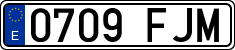 License plates of Spain, Ordinary (2000)