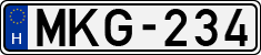 license plates of Hungary, Cars (1990)