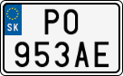 License plate of Slovakia, Motorcycles