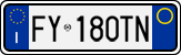 License plate of Italy, Cars (1994 year series)