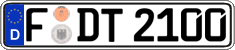 German license plate, Regular plates