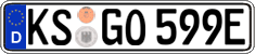 German license plate, Electric vehicles