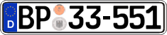 German license plate, Authorities and federal agencies