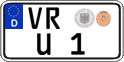 German license plate, Regular plates