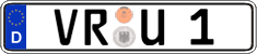 German license plate, Regular plates