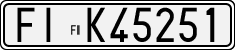License plate of Italy, Cars (1927 year series)