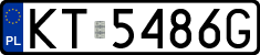 License plates of Poland, Regular car plates