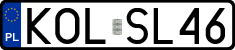 License plates of Poland, Regular car plates
