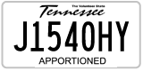 Tennessee, Apportioned