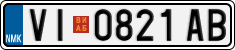 License plate of North Macedonia, Regular plates (2012)