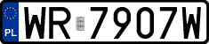 License plates of Poland, Regular car plates