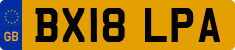 License plate of the United Kingdom, 2001 year system