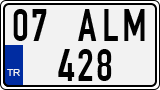 License plate of Turkey, Regular plates