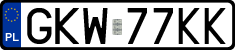 License plates of Poland, Regular car plates