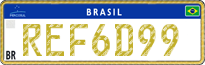 License plate of Brazil, Diplomatic (Mercosul)