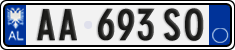 License plate of Albania, Cars (2011)