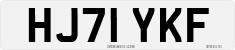 License plate of the United Kingdom, 2001 year system