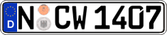 German license plate, Regular plates