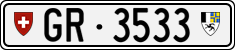 License plate of Switzerland, Cars