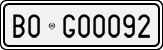 License plate of Italy, Cars (1927 year series)