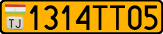 License plate of Tajikistan, Public transport (2009)