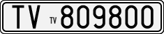 License plate of Italy, Cars (1927 year series)