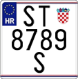 License plate of Croatia, Motorcycles