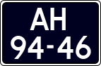License plate of the Netherlands, Imported oldtimers (cars)