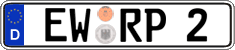 German license plate, Regular plates