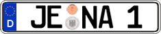 German license plate, Regular plates