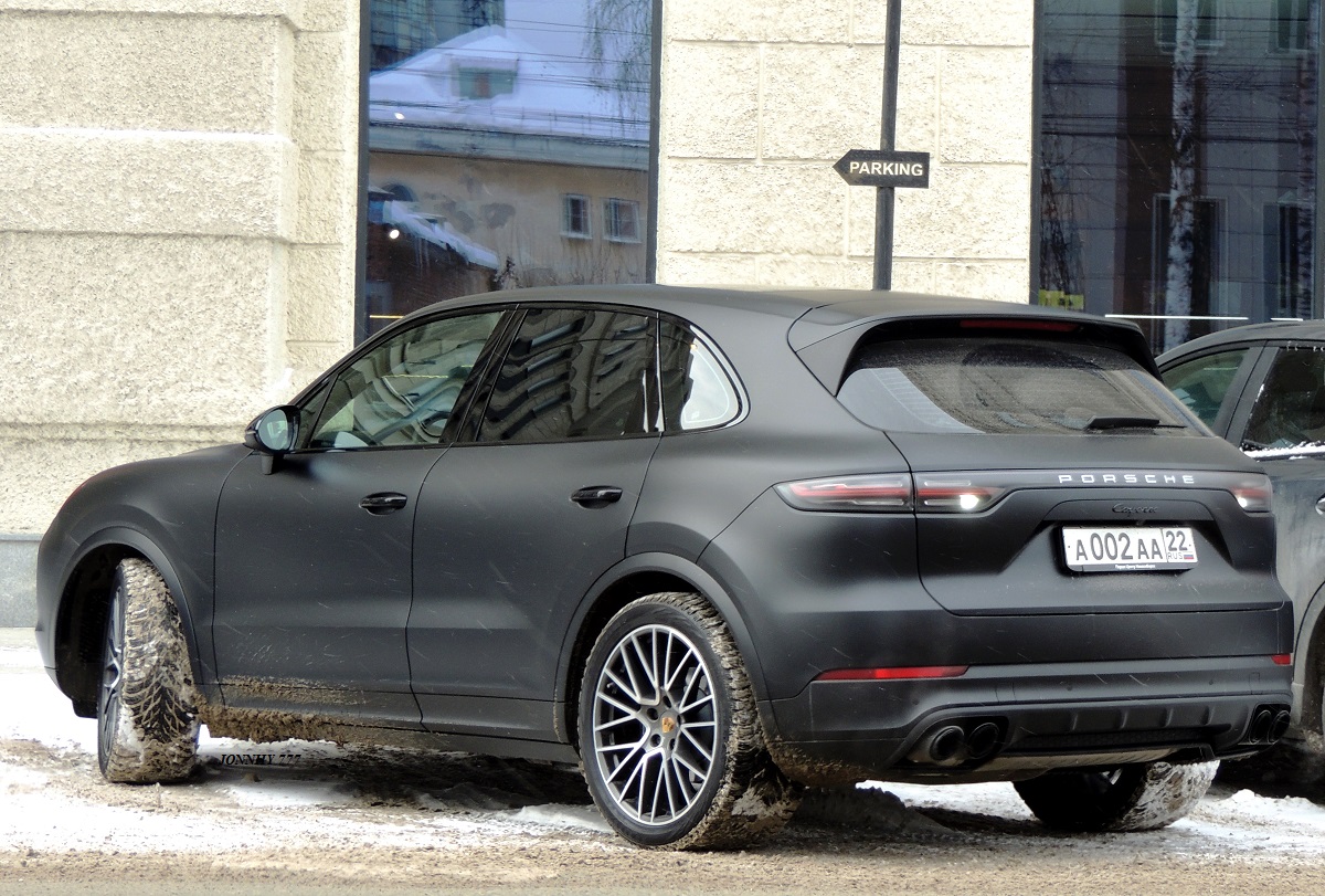 а 002 аа 22, Porsche Cayenne 3rd gen SUV (PO536; 9Y0), 2017–2023