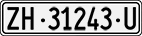 License plate of Switzerland, Dealer (with 