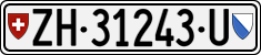 License plate of Switzerland, Dealer (with 