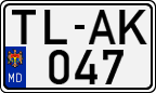 License plate of Moldova, Cars (1992)