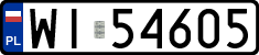 License plates of Poland, Regular car plates