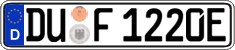 German license plate, Electric vehicles