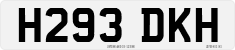 License plate of the United Kingdom, 1983 year system