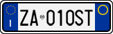 License plate of Italy, Cars (1994 year series)