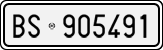 License plate of Italy, Cars (1927 year series)
