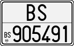 License plate of Italy, Cars (1927 year series)