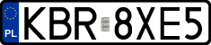 License plates of Poland, Regular car plates