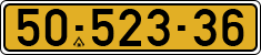 License plate of Israel, Regular plates
