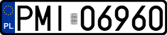 License plates of Poland, Regular car plates