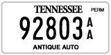 Tennessee, Antique (AA 12345)