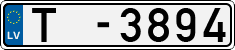 License plate of Latvia, Trailers