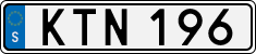 License plate of Sweden, Regular plates